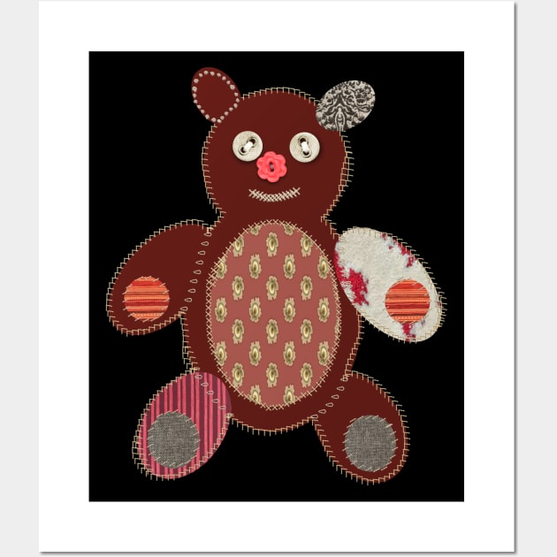 Funny Teddy Cuddly Bear Wall Art by BurunduXX-Factory